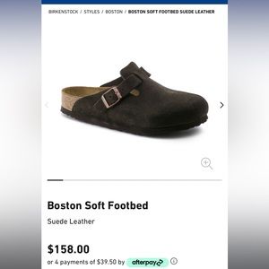 Brown Boston Birkenstock Slipper